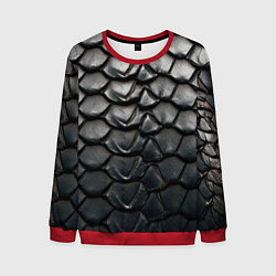 Мужской свитшот Текстура черного дракона