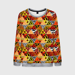 Мужской свитшот Лоскутные треугольники