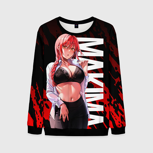 Мужской свитшот Макима в офисной одежде / 3D-Черный – фото 1