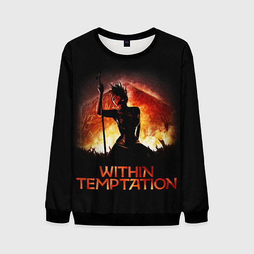Мужской свитшот Within Temptation Sharon / 3D-Черный – фото 1