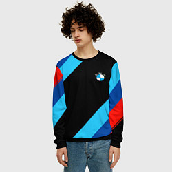 Свитшот мужской BMW line, цвет: 3D-черный — фото 2