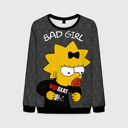 Свитшот мужской Bad girl Мэгги, цвет: 3D-черный