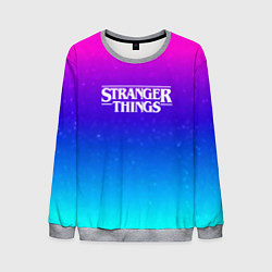 Свитшот мужской Stranger Things gradient colors, цвет: 3D-меланж