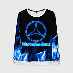 Мужской свитшот Mercedes-benz blue neon