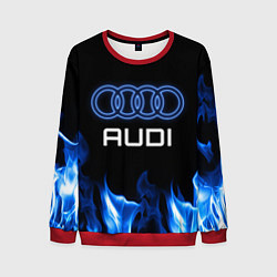 Свитшот мужской Audi neon art, цвет: 3D-красный