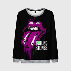 Свитшот мужской The Rolling Stones - lips, цвет: 3D-меланж