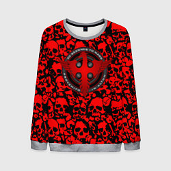 Мужской свитшот Thirty Seconds to Mars skull pattern