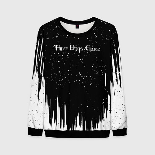 Мужской свитшот Three days grace rock band / 3D-Черный – фото 1