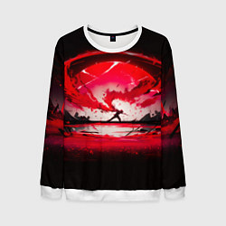 Свитшот мужской Танец в последних лучах солнца, цвет: 3D-белый