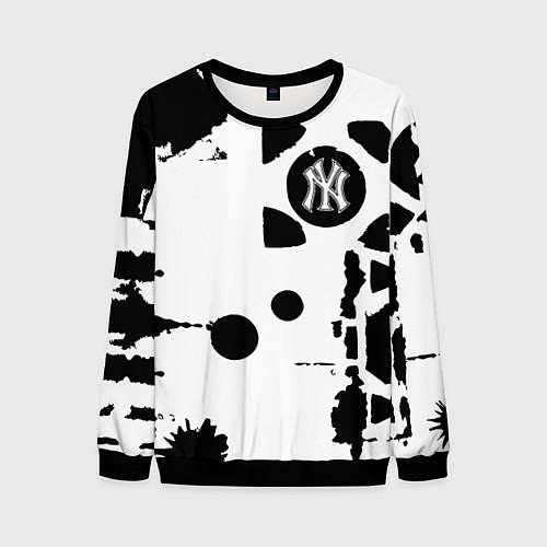 Мужской свитшот New York yankees - baseball team pattern / 3D-Черный – фото 1