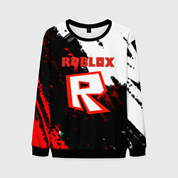 Мужской свитшот Roblox logo краски мобайл гейм