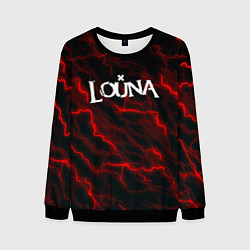 Свитшот мужской Louna storm рок группа, цвет: 3D-черный
