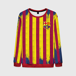 Мужской свитшот Полосатые цвета футбольного клуба Барселона