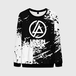 Мужской свитшот Linkin park logo краски текстура