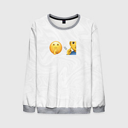 Свитшот мужской Мьюнинг эмодзи, цвет: 3D-меланж