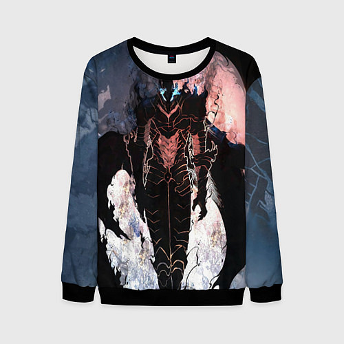 Мужской свитшот Solo leveling - Igris / 3D-Черный – фото 1
