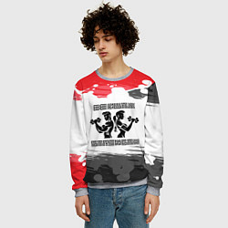 Свитшот мужской Сила и красота, цвет: 3D-меланж — фото 2