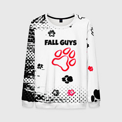 Свитшот мужской Fall Guys kids game pattern, цвет: 3D-белый