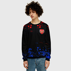 Свитшот мужской Арсенал Лондон краски, цвет: 3D-черный — фото 2