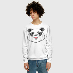 Свитшот мужской Влюблённый панда, цвет: 3D-белый — фото 2