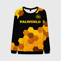 Свитшот мужской Palworld - gold gradient посередине, цвет: 3D-черный