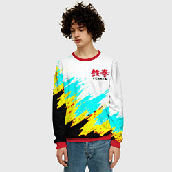Свитшот мужской Теккен краски файтинг, цвет: 3D-красный — фото 2