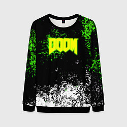 Мужской свитшот Doom токсичное лого краски