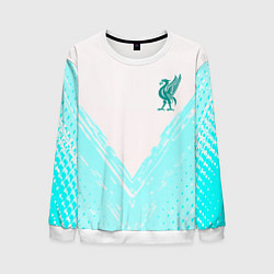 Свитшот мужской Liverpool logo texture fc, цвет: 3D-белый