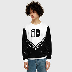 Свитшот мужской Nintendo краски лого, цвет: 3D-белый — фото 2