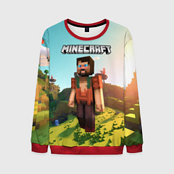 Свитшот мужской Minecraft персонаж, цвет: 3D-красный