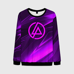 Мужской свитшот Linkin park neon stripes logo