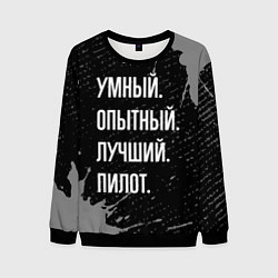 Мужской свитшот Умный опытный лучший: пилот