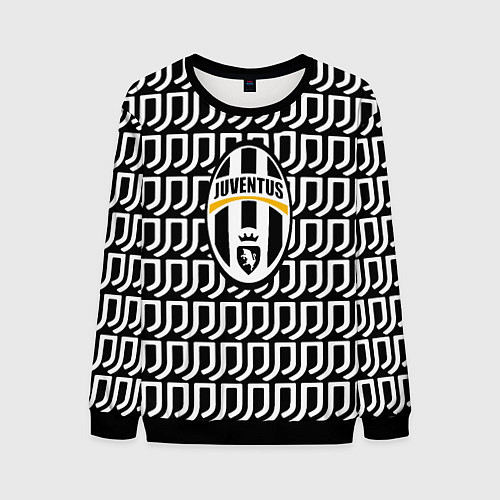 Мужской свитшот Juventus pattern fc / 3D-Черный – фото 1