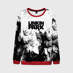 Мужской свитшот Linkin park огненный дым рок