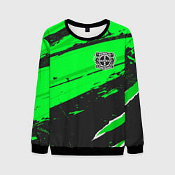 Свитшот мужской Bayer 04 sport green, цвет: 3D-черный