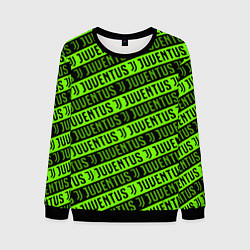 Свитшот мужской Juventus green pattern sport, цвет: 3D-черный