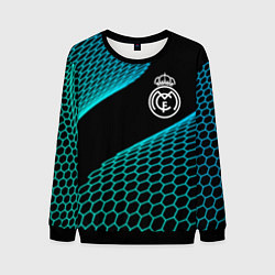 Свитшот мужской Real Madrid football net, цвет: 3D-черный