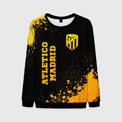 Свитшот мужской Atletico Madrid - gold gradient вертикально, цвет: 3D-черный