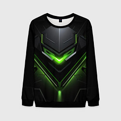 Мужской свитшот Green and black abstract style