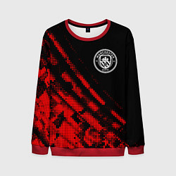 Свитшот мужской Manchester City sport grunge, цвет: 3D-красный