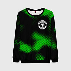 Свитшот мужской Manchester United sport halftone, цвет: 3D-черный