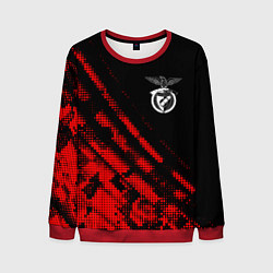 Свитшот мужской Benfica sport grunge, цвет: 3D-красный