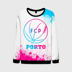 Свитшот мужской Porto neon gradient style, цвет: 3D-черный