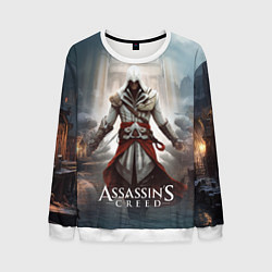 Свитшот мужской Assassins creed poster game, цвет: 3D-белый