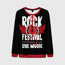 Мужской свитшот Rock festival - live music