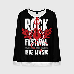 Мужской свитшот Rock festival - live music