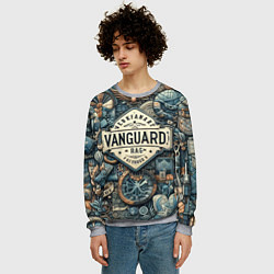 Свитшот мужской Авангардная композиция - нейросеть, цвет: 3D-меланж — фото 2