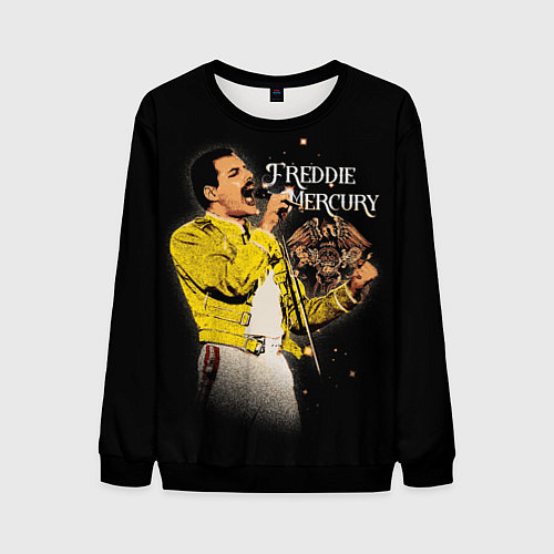 Мужской свитшот Меркьюри Фредди / 3D-Черный – фото 1