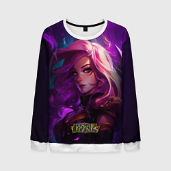 Свитшот мужской League of Legends Kaisa Kda style, цвет: 3D-белый