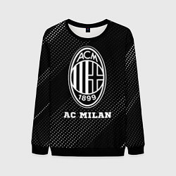 Свитшот мужской AC Milan sport на темном фоне, цвет: 3D-черный
